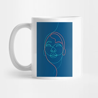 Living Between The Lines ( blue ) Mug